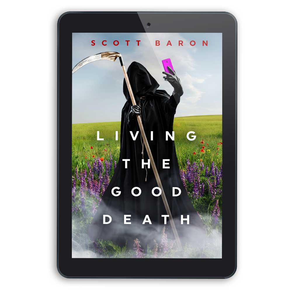 book cover design for living the good death