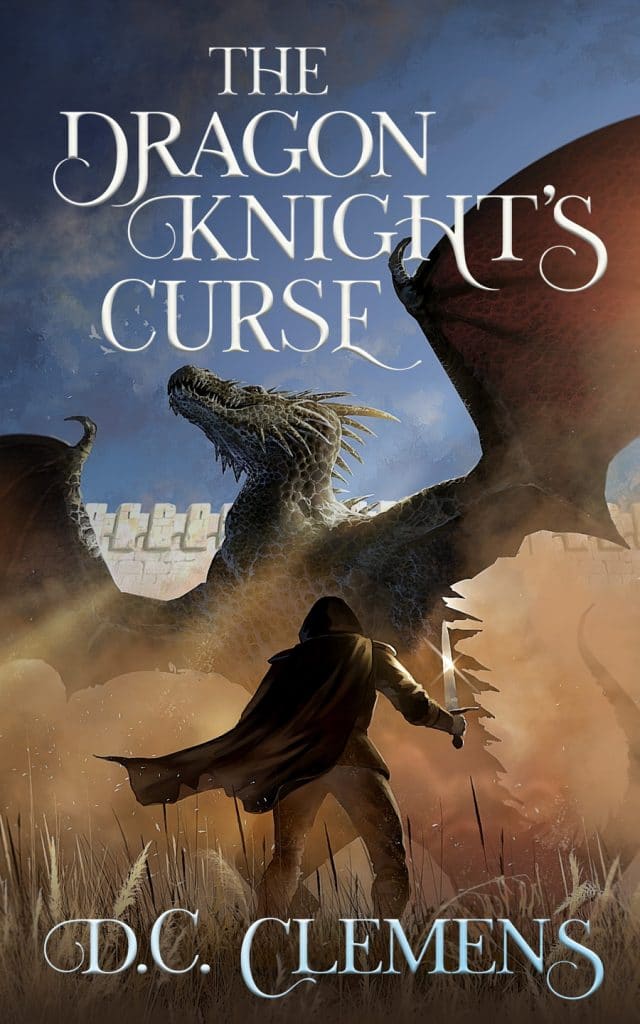 Fantasy book cover design - The Dragon Knight's Curse