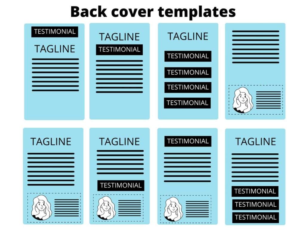 examples of back cover layouts for books